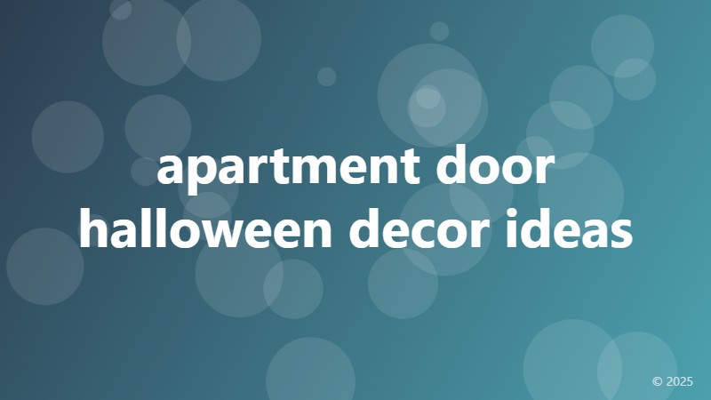 apartment door halloween decor ideas