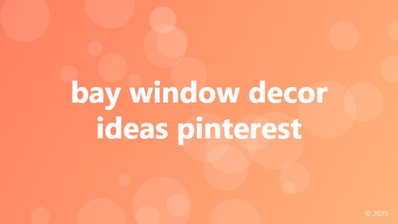 bay window decor ideas pinterest