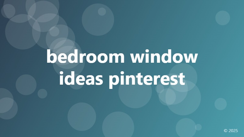 bedroom window ideas pinterest
