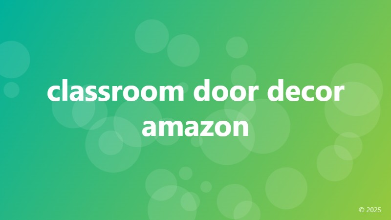 classroom door decor amazon