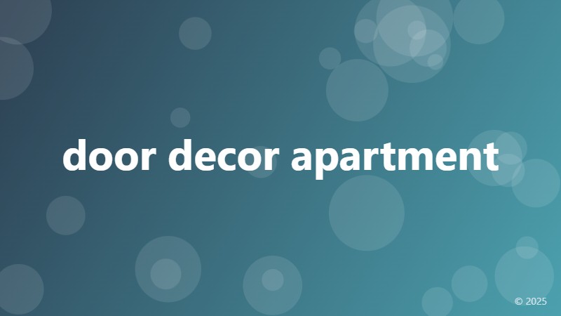 door decor apartment