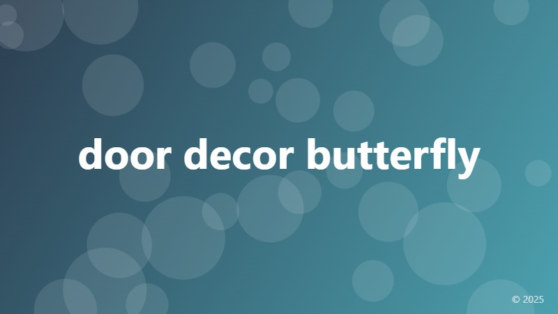door decor butterfly