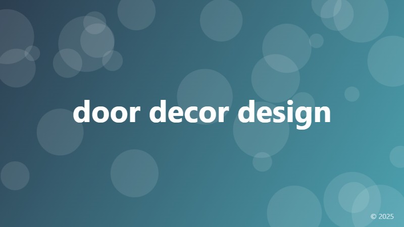 door decor design
