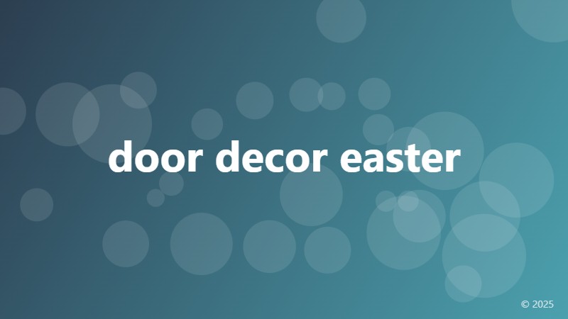 door decor easter