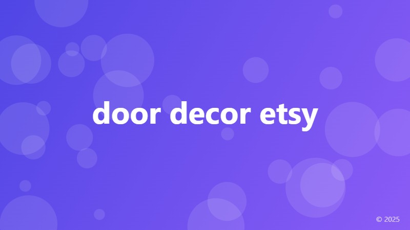 door decor etsy