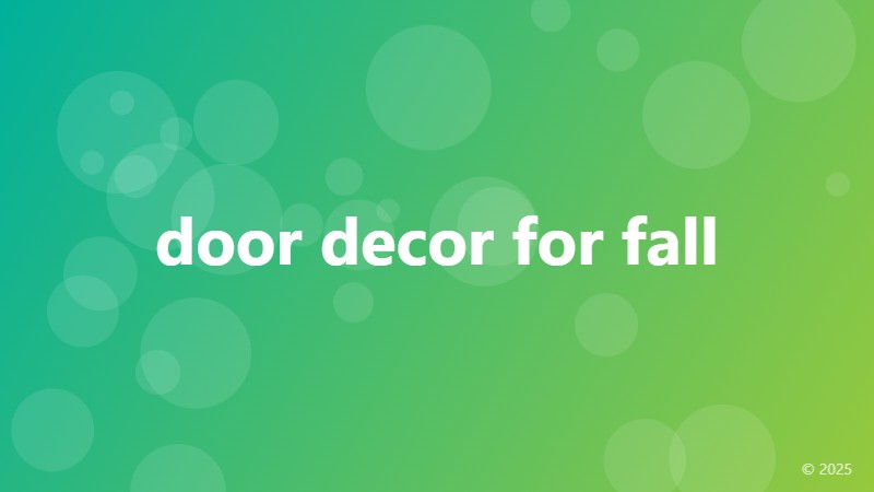 door decor for fall