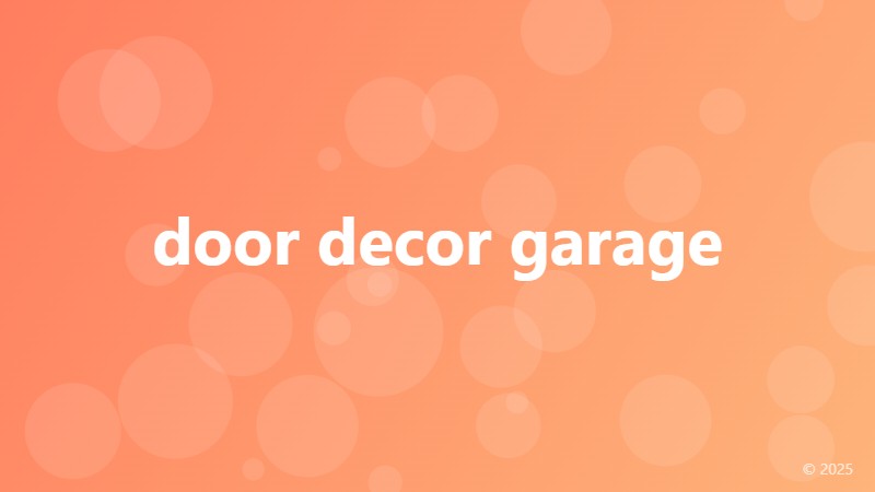 door decor garage