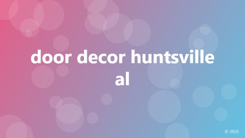 door decor huntsville al