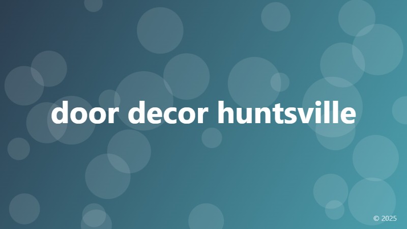 door decor huntsville