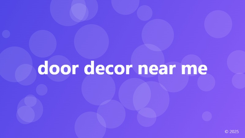door decor near me