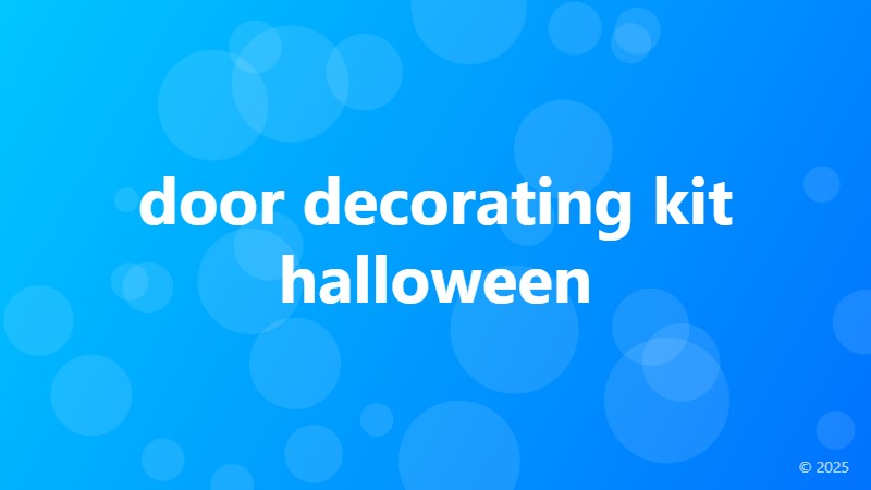door decorating kit halloween