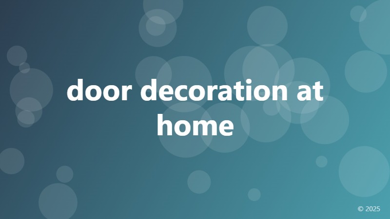 door decoration at home