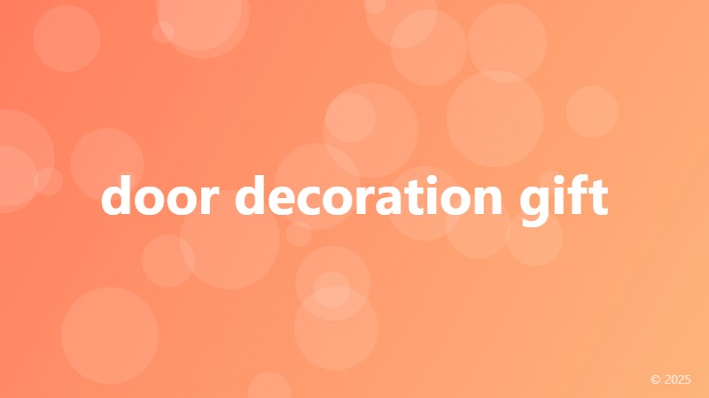 door decoration gift