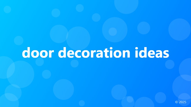 door decoration ideas