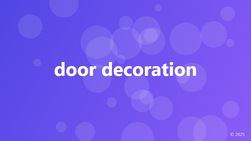 door decoration