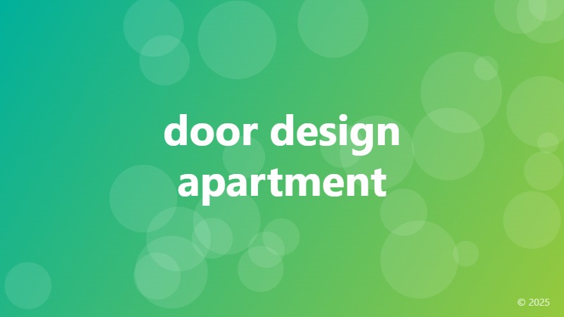 door design apartment