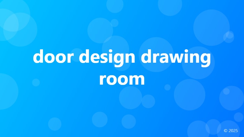 door design drawing room