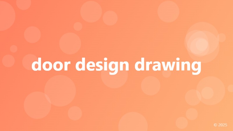 door design drawing