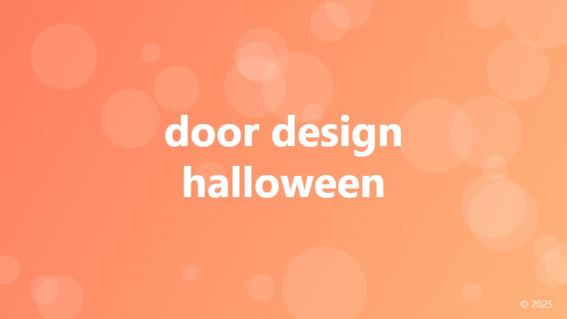 door design halloween