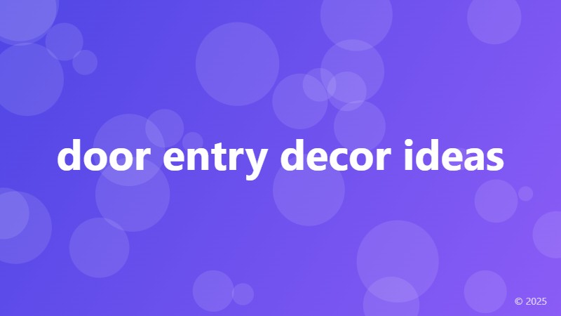 door entry decor ideas