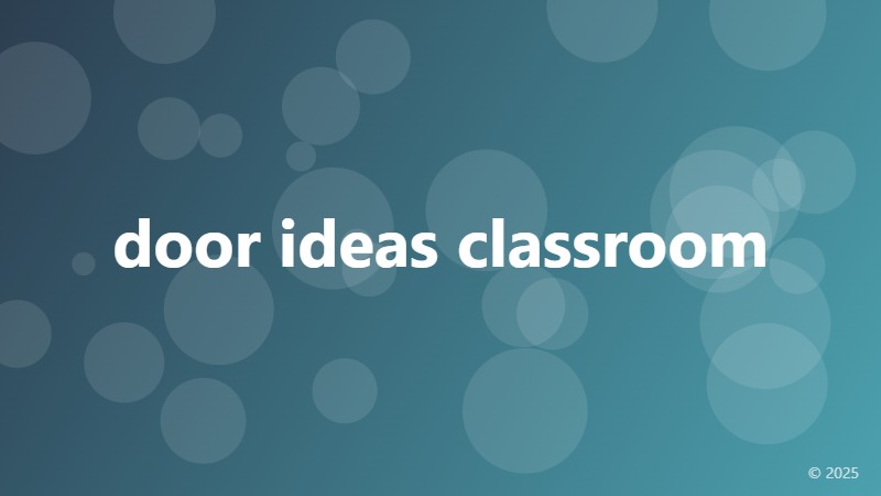 door ideas classroom