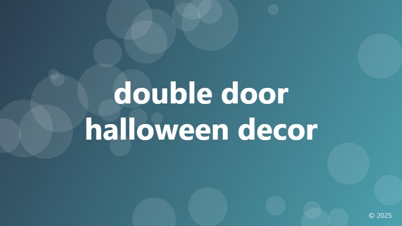double door halloween decor
