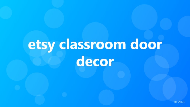 etsy classroom door decor