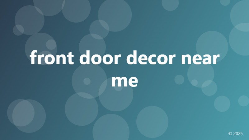 front door decor near me
