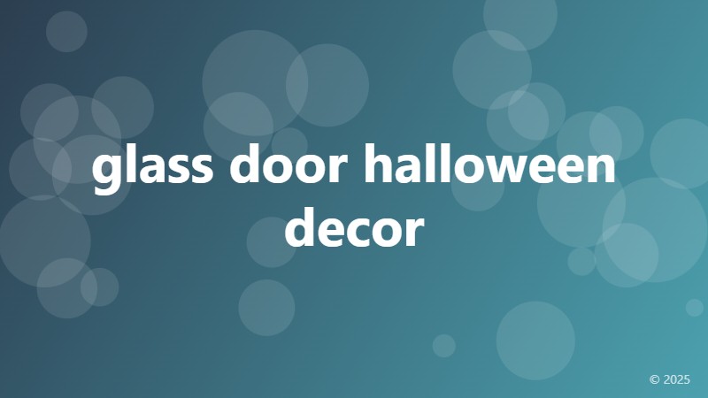 glass door halloween decor