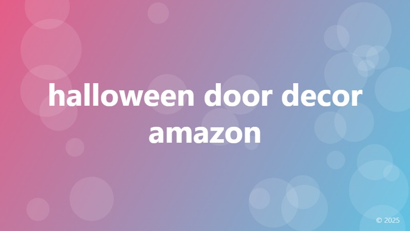 halloween door decor amazon
