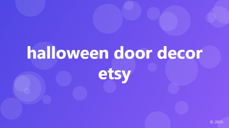 halloween door decor etsy