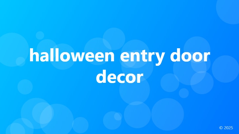 halloween entry door decor