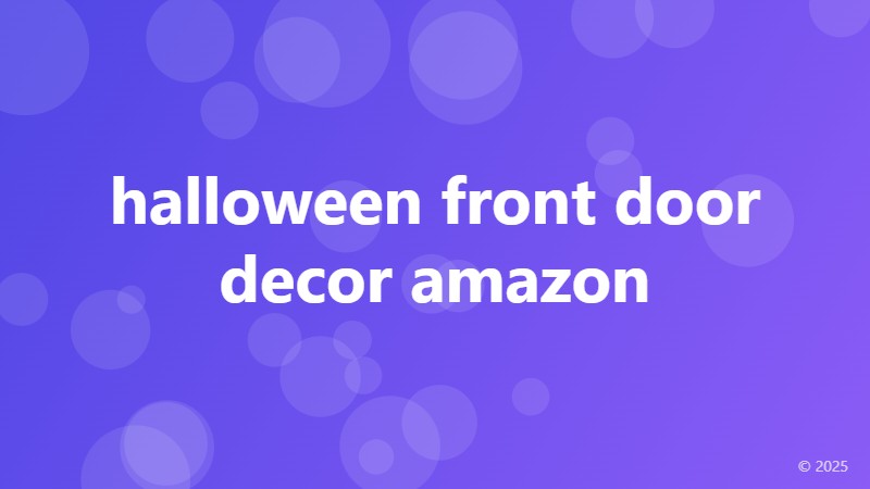 halloween front door decor amazon