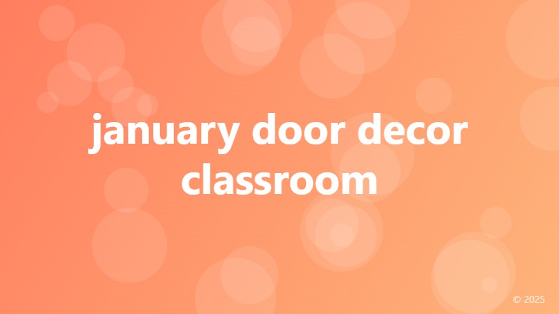 january door decor classroom