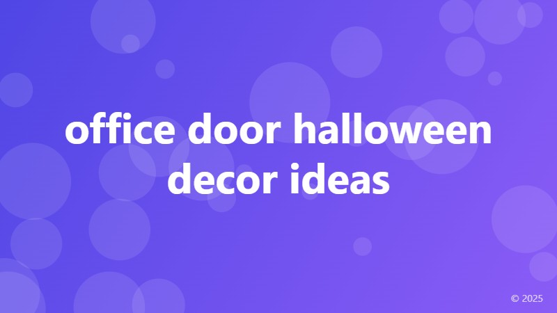 office door halloween decor ideas