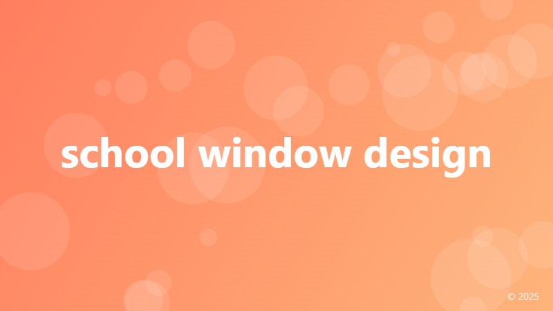 school window design