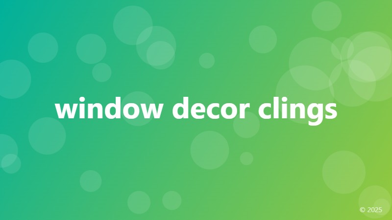 window decor clings