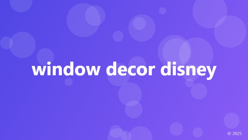window decor disney