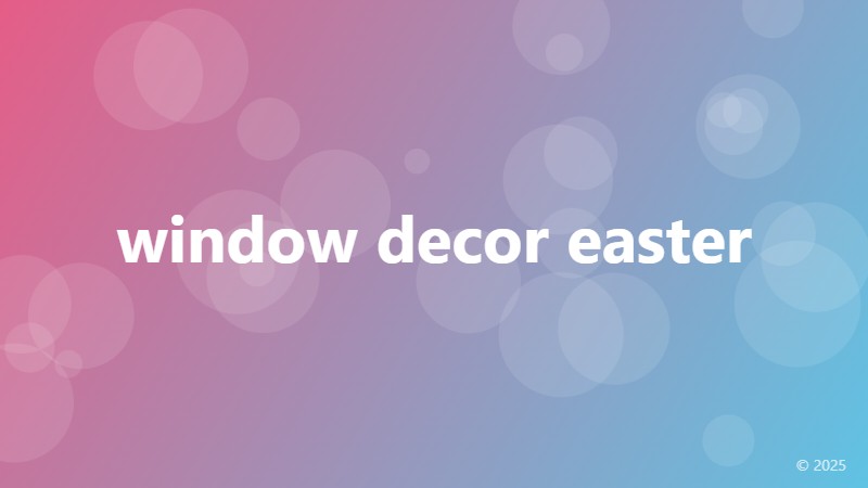 window decor easter