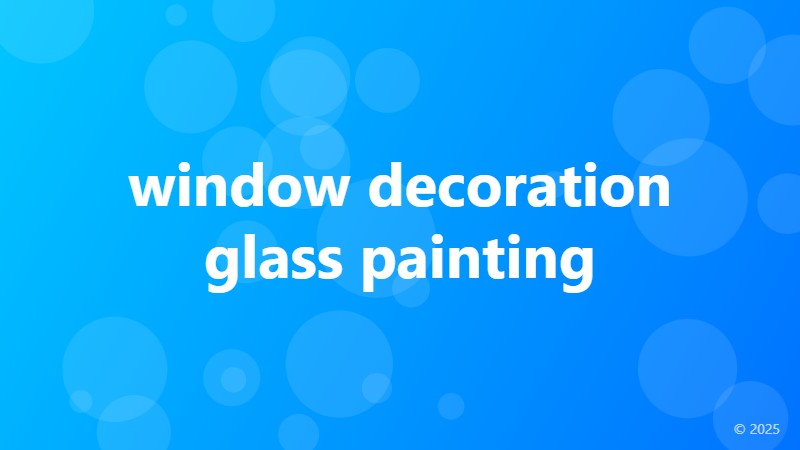 window decoration glass painting