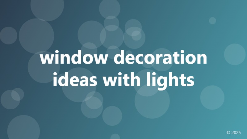 window decoration ideas with lights