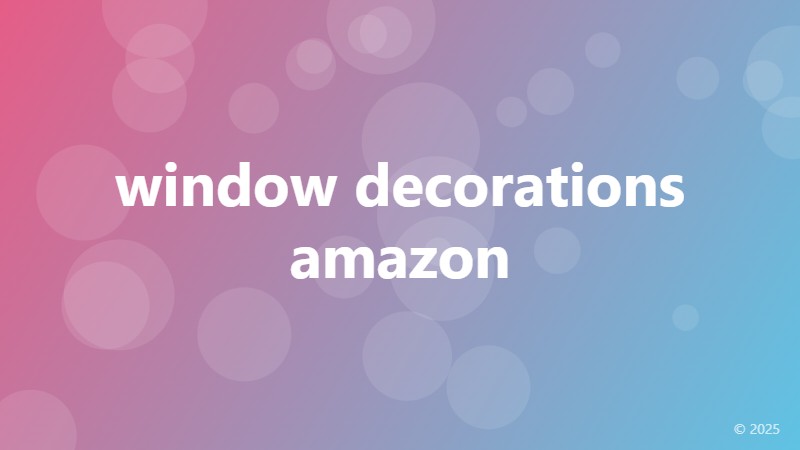 window decorations amazon