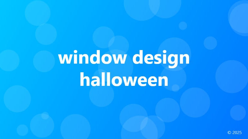 window design halloween