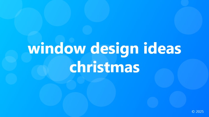 window design ideas christmas