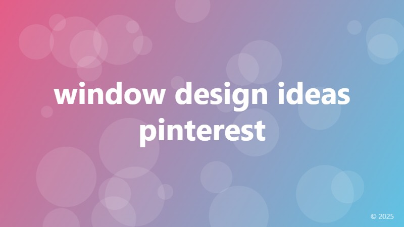 window design ideas pinterest