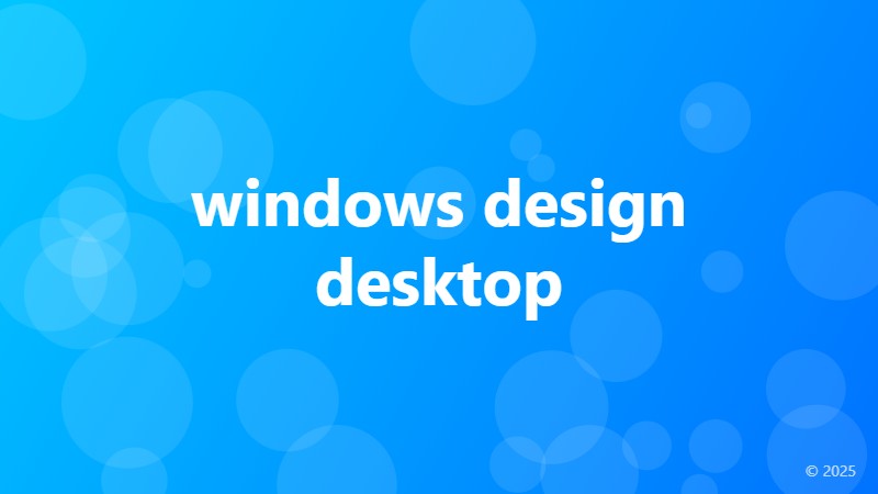windows design desktop